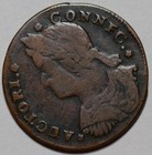 1787 Connecticut Colonial Copper  Draped Bust Left