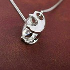 2ct Round Vvs1 Diamond Solitaire Pendant Women Necklace 14k White Gold Finish