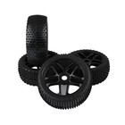 4pcs Rc Car Tires Rc 1 8 Off-road Car Buggy Rubber Tyre Tires   Wheel Rim 17mm H