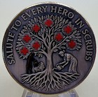   Medical Challenge Coin Professional Not All Wear Scrubs Care Dignity Respect