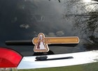 Tomahawk Chop Maroon Wipertags Attach To Rear Vehicle Wiper Blades
