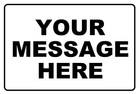 Custom Personalized Tin Sign Add Your Text Custom Wall Decor Metal Plaque 8x12in