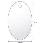 Anti-fog Shower Shaving Mirror 10  X 7 9  White Adhesive Hook   Razor Holder