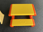 Vintage Little Tikes Dollhouse Furniture Picnic Table   Toy Box Storage Bench
