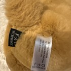 Fao Schwarz 2022 Teddy Bear Plush Gold Bow Tie Metallic Embossed Paws Brown 12in