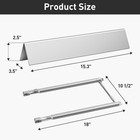 7635 Flavorizer Bars And 69785 Burner Tubes Set For Weber Spirit   Spirit Ii 200