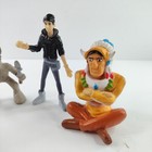 Vtg Lot 4 Cereal Premium Skeleton Indian Figure  pvc Toy Lot Rare Cake Topper