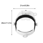 Usb Led Headband Headset Illuminated Magnifier Magnifying Glass Loupe Light Us