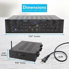 Pyle 500w Karaoke Wireless Bluetooth Amplifier - 4 Channel Stereo Audio
