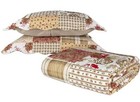 Quilt For Bed  Lightweight 3-piece Quilt Set  Soft Bedspread - Floral Patchwork 