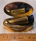 Vtg Max Factor Lipstick Holder Compact Mother Of Pearl Hollywood London Paris