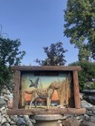 Rare Large Goebel 22 Beer Ale Duck Hunting Dog Shadow Box Wood Organics Bar Sign