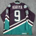Vintage Anaheim Mighty Ducks Jersey 54 Paul Kariya Ccm Authentic Center Ice Nhl