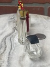 Lot Of 4 Vintage Miniature Empty Glass Perfume Bottles Vials Vanity Collectible