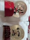 Two Mickey Mouse Christmas Mini Snowglobes  2007 And 2009 And Comes With Boxes