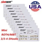 10-100pack Orthodontic Dental Brackets Braces Mini Roth Mbt 022 Slot Hooks 345 3