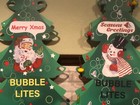 Pair Vintage 2  Noma Lights Style Store Display 1 Each Of Santa And Snowman