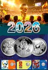Canada 25 Cents Fifa World Cup 2026 Coin Set 3pcs Exclusive Cards Collectible