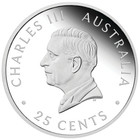 2026 Australia Sovereign  9999 Silver Proof Coin 1 4oz Silver 25c Coin Qeii 100