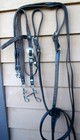 Braided Horse Hair Bridle Silver Conchos Buckles W breast Collar   Reinsman Bit