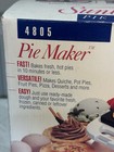 Vintage Sunbeam Pie Maker Model 4805 Two Pie Mini New In Box White Mcm