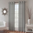  Sheer   Scarf Window Treatments Curtains Drape Valances 63  84  95  Gray 