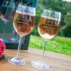 Wedding Annversary Personalised Engraved Wine Glass Present Gift Boxed 