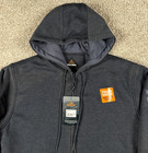Ridgecut Toughwear Hoodie Mens Medium Gray Fleece Lined Full Zip Jacket Heavy
