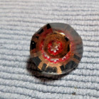 Vintage Antique Radiant Glass Button Flower