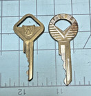 Qty 2 Vintage Brass Ford Auto Car Key