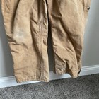 Vintage Carhartt Insulated Lined Winter Coveralls Size 44 Short Tan Brown