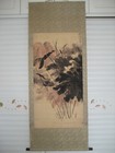 Chinese Old Excellent Painting Scroll About Lotus By Zhang Daqian                 