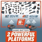 Senix 20 Volt Max  1 2  Cordless Impact Wrench 550 Ft-lbs  Max Torque Pdwx2-m7-0