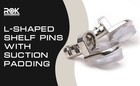 5mm L-shaped Shelf Pins With Suction Pad Easy Lock Cabinet Shelf Supports