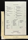 2000s Chuck Muer Restaurant Michigan Wine Selections Vintage Drinks Beer Menu