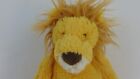Jellycat Medium Bashful Lion Plush 12  Stuffed Animal Lovey Toy Brown Nose