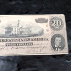 1864 Confederate  20 Note T-67 Csa Civil War Richmond Series Vi