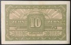 1944 Austria Military Paper Money - 10 Schilling Banknote 
