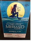 Little Mermaid Broadway Cast Signed Poster 2017 Sandeigo Limited Engagement 