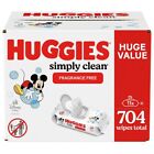 Huggies Simply Clean Unscented Baby Wipes  11 Pack  704 Total Ct