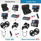 Heystop 12 In 1 For Nintendo Switch Gift Kit Carrying Case protective Case Cover