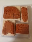 Set Of 4 Stampin  Up Bareback Rubber Stamps  New  Horses
