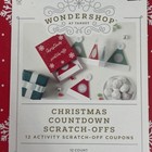 Wondershop Christmas Countdown Scratch-offs 12 Activity Coupons