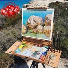 Plein Air Pochade Box  Outdoor Artist Easel With Wings