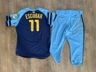 Mlb Authentic 2013 Yunel Escobar Game Worn Uniform Autographed Rays Throwback