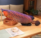 Arowana Fish Pillow Plush Toy 15  Stuffed Animal Toddler Doll Gift For Kids