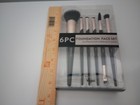 Vegan 6 Piece Foundation Face Set Professional Cosmetic Makeup Brushes