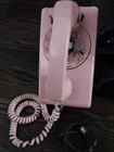 Vintage Antique Stromberg-carlson Rotary Wall Telephone - Pink  Works
