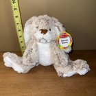 Melissa   Doug Burrow Bunny Plush Stuffed Animal Tan White Rabbit 7674 New
