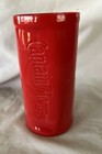Captain Morgan Promo Plastic Tiki Glass Mug Red Unused